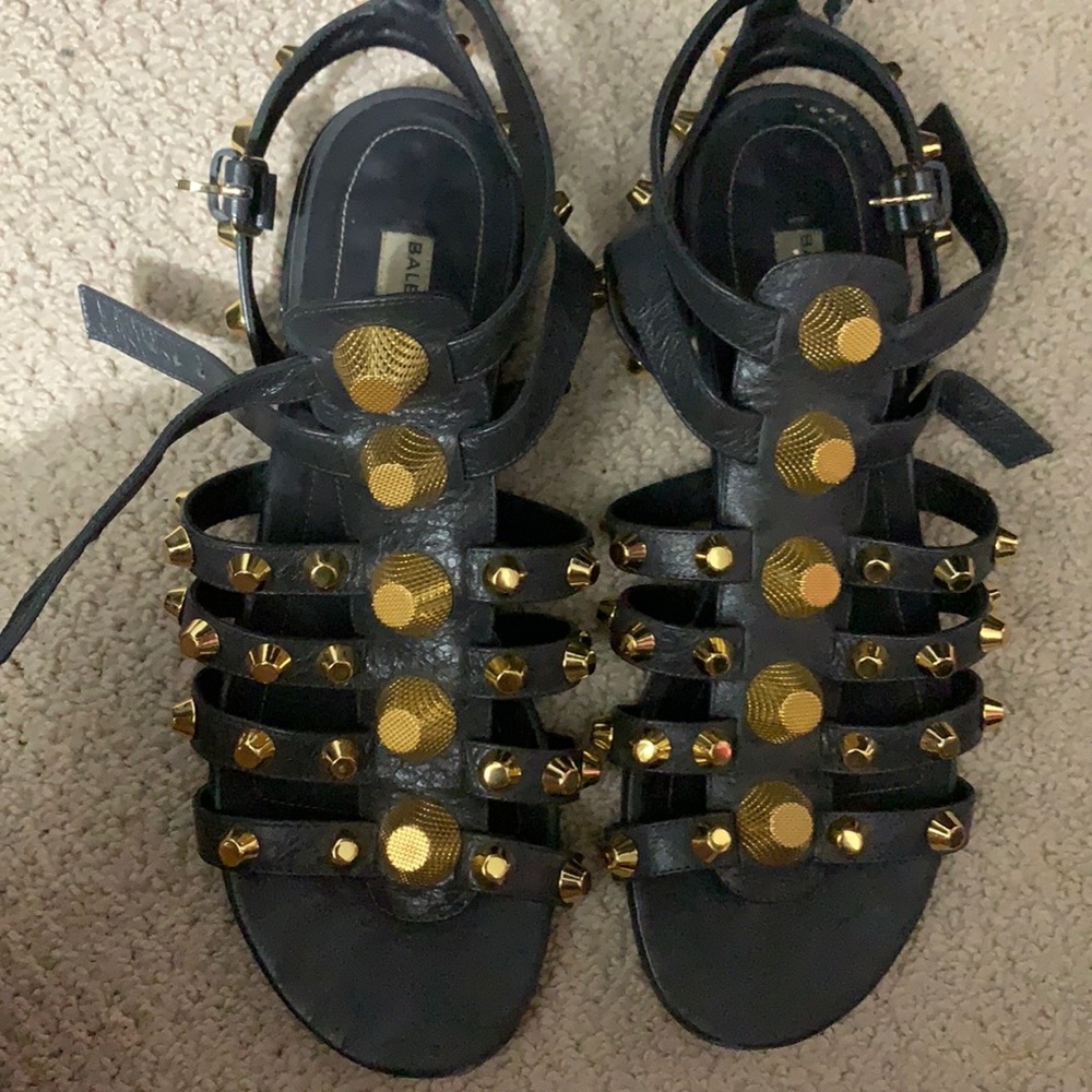 balenciaga giant studded sandals